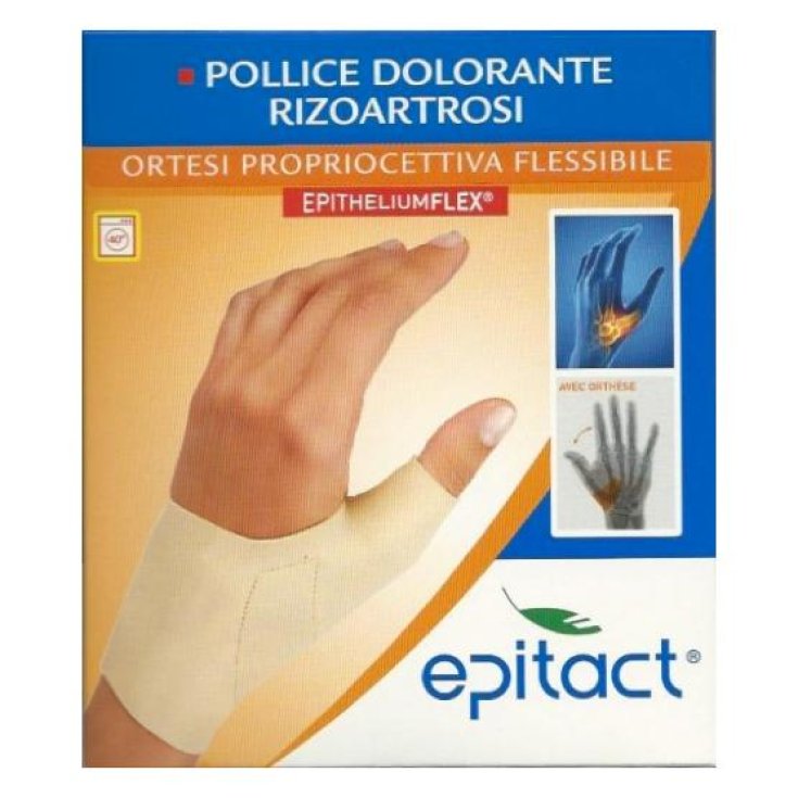 Epitact Pollice Dolorante Ortesi Porpriocettiva Flessibile Mano Destra Taglia M