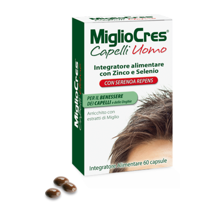 Migliocres Capelli Uomo Integratore Alimentare 60 Capsule