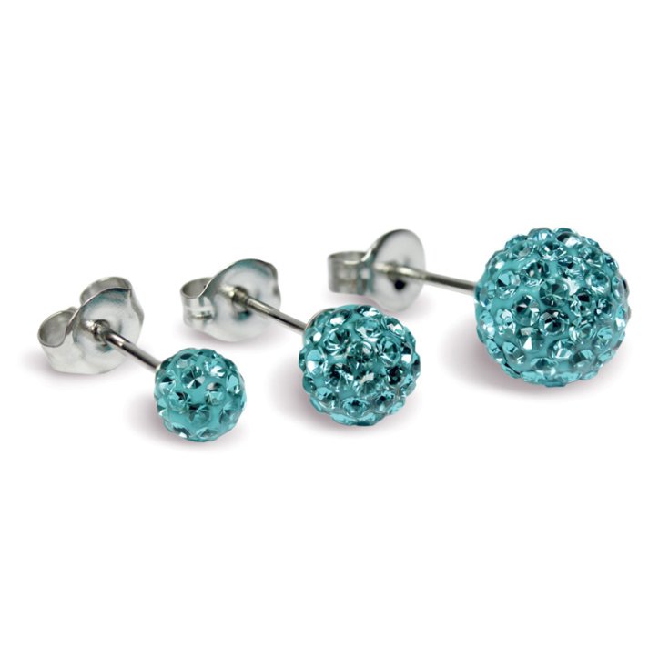 Studex Sistem 75 Pallina Diamantata Acquamarina 4,5mm