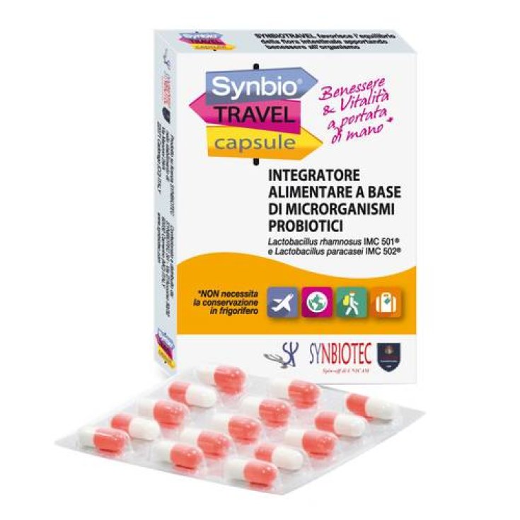 Synbiotec Synbiotravel Integratore Alimentare 15 Compresse