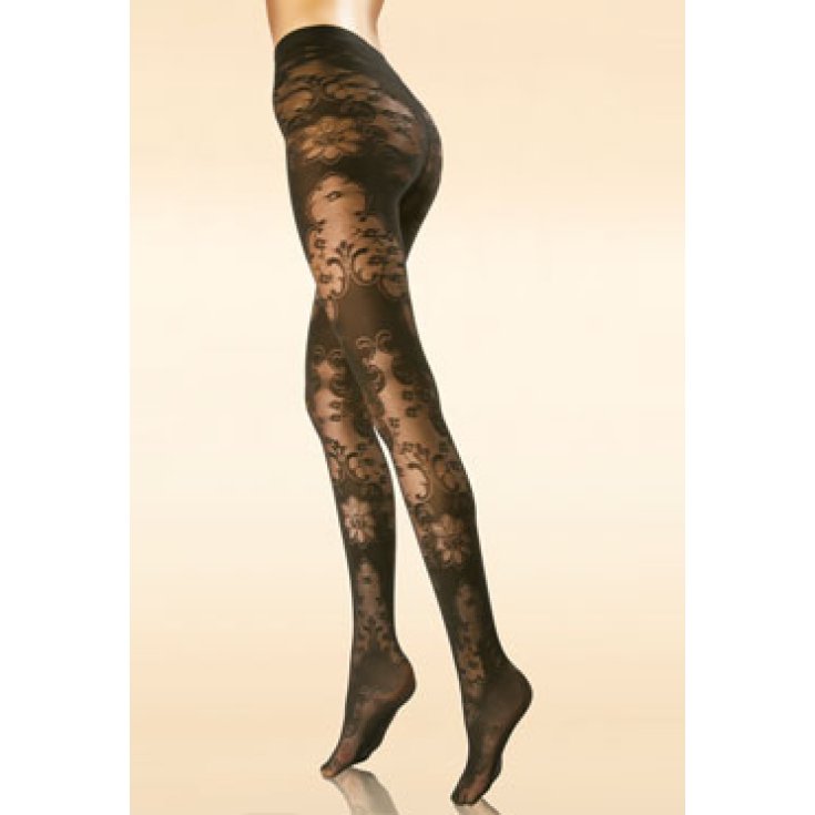 Solidea Miriam 70 Lace Collant In Pizzo A Compressione Graduata Colore Nero Taglia 1-S