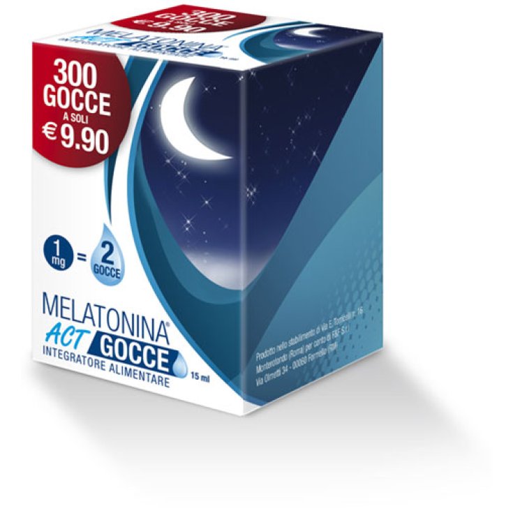 F&F Melatonina Act Gocce Integratore Alimentare 15ml F&F Melatonina Act Gocce Integratore Alimentare 15ml