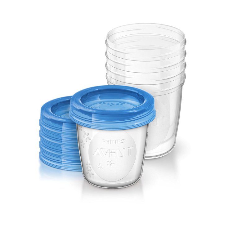 Philips Avent Philips Contenitori Per Latte Materno 5 Unit&agrave; e Coperchi