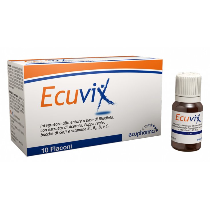 Ecupharma Ecuvix Integratore Alimentare 10 Flaconi Da 10ml Ecupharma Ecuvix Integratore Alimentare 10 Flaconi Da 10ml