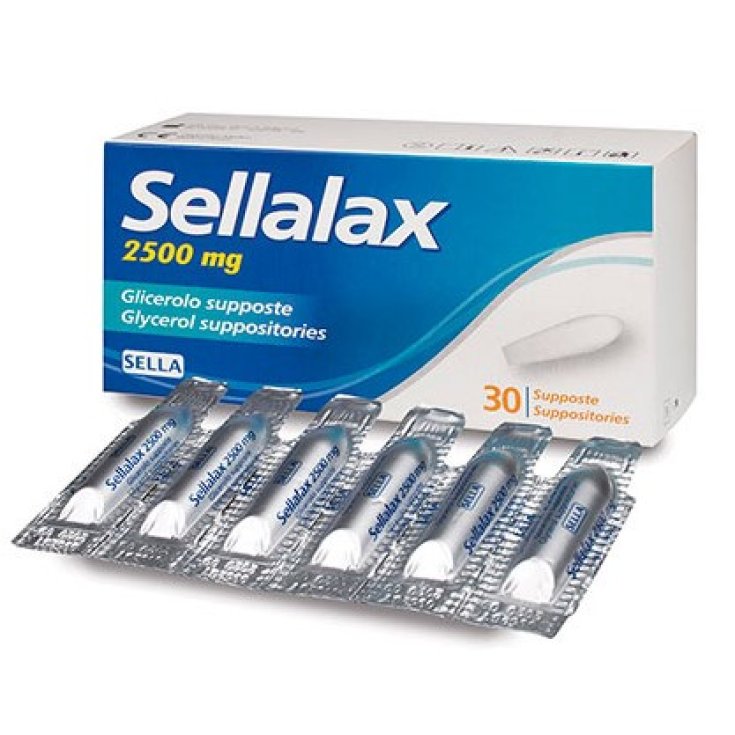 Sella Sellalax 2500mg Glicerolo 30 Supposte
