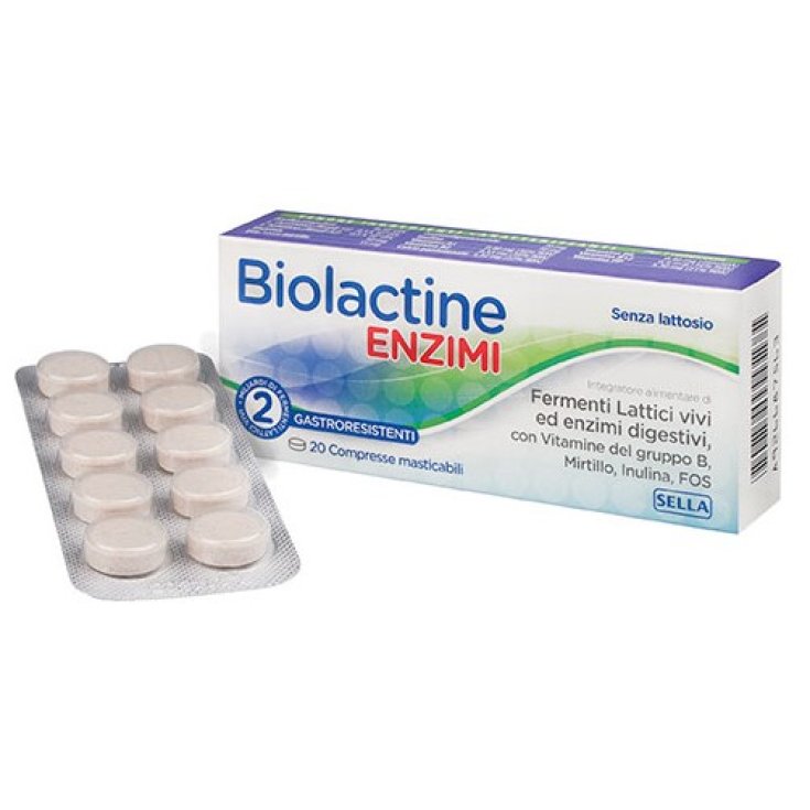 Sella Biolactine Enzimi Integratore Alimentare 20 Compresse