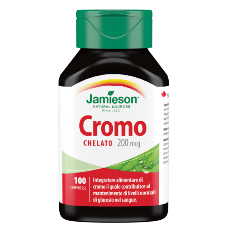 Jamieson Cromo Chelato Integratore Alimentare Senza Glutine 100 Compresse