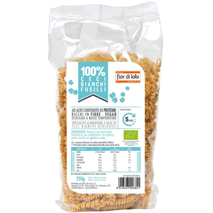 Fior Di Loto Ceci Bianchi Fusilli Biologico 250g