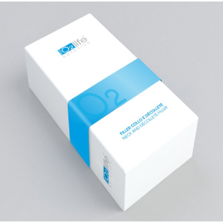 O2 Life Estetica Filler Collo E Decollette Neck Decollete Filler Refller 10 Fiale Da 2ml + Dispositivo Per Applicazione