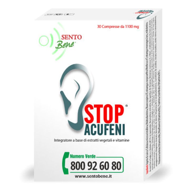 Sento Bene Stop Acufeni Integratore Alimentare 30 Compresse Sento Bene Stop Acufeni Integratore Alimentare 30 Compresse