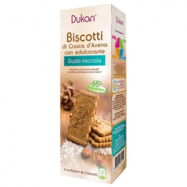Dukan Biscotti Di Crusca D'Avena Con Nocciole 6x3 Biscotti