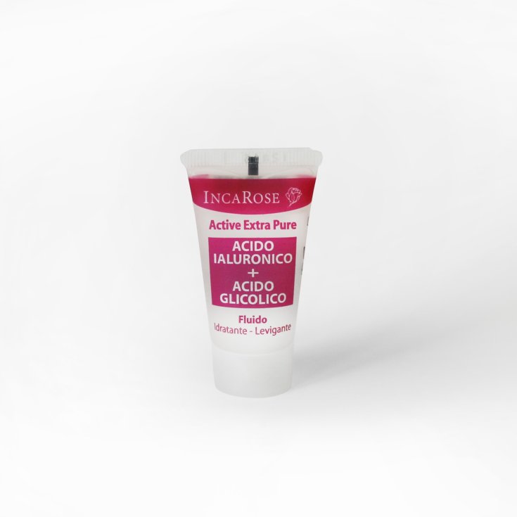 IncaRose Active Extra Pure Acido Ialuronico + Acido Glicolico Fluido Idratante-Levigante 18ml