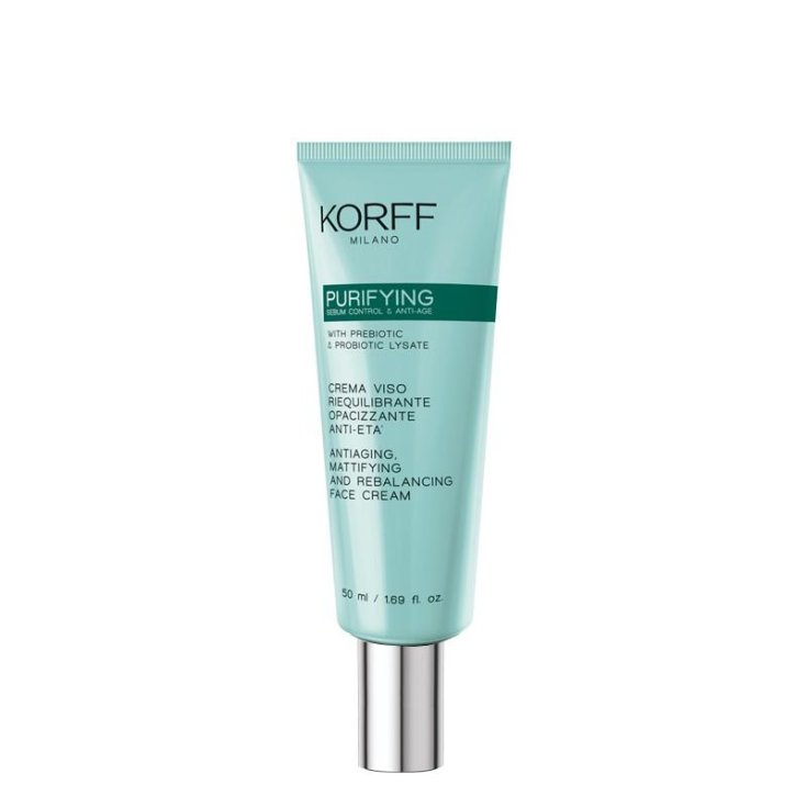 Korff Purifying Crema Viso Riequilibrante Opacizzante Anti-et&agrave; 50ml