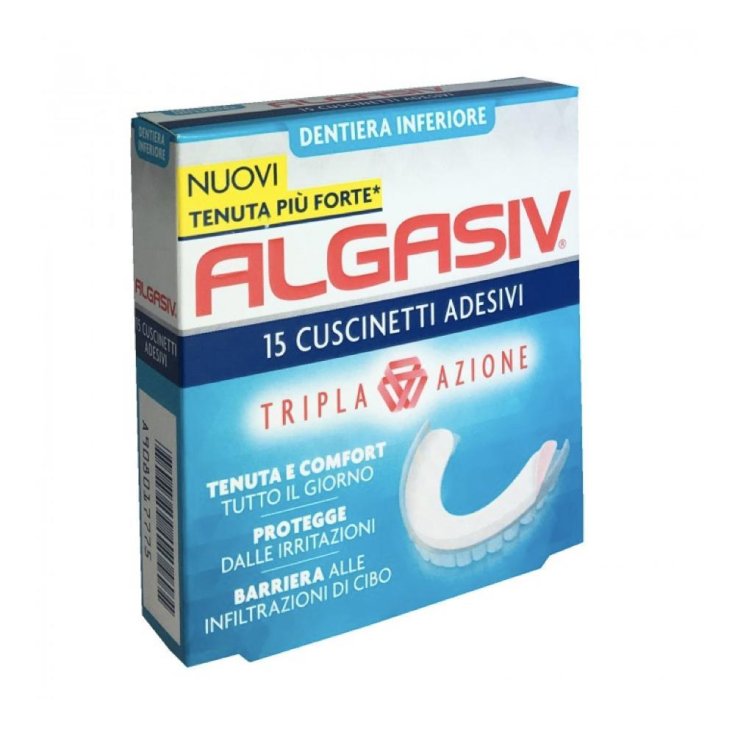 Algasiv Adesivo Protesi Inferiore 15 Pezzi Ofs