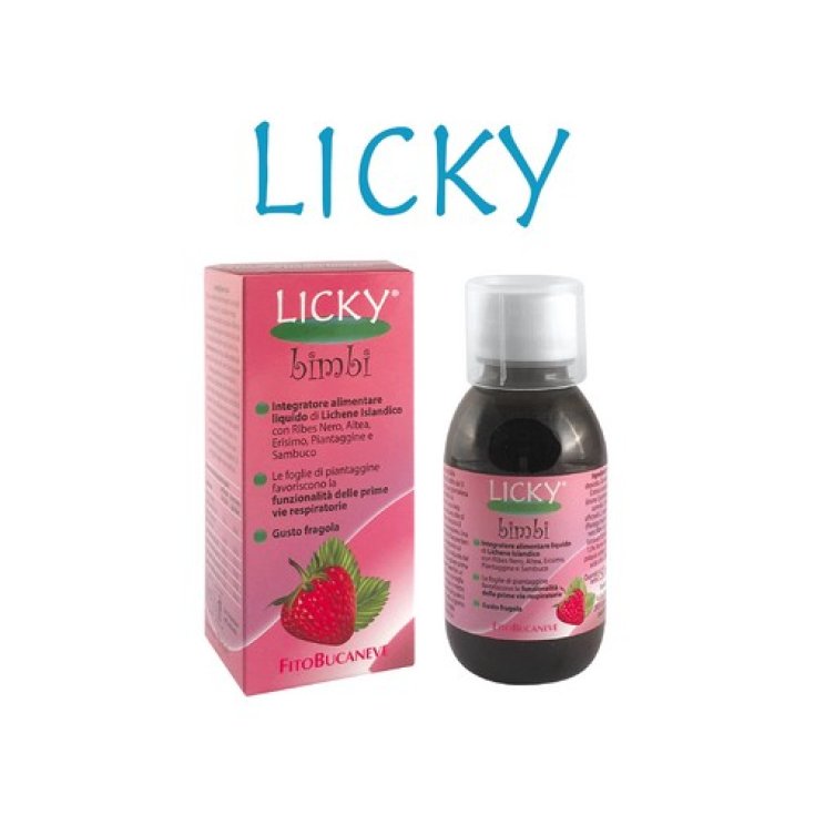 Fitobucaneve Licky Sciroppo Bambini Lenitivo Tosse Gusto Fragola 150ml