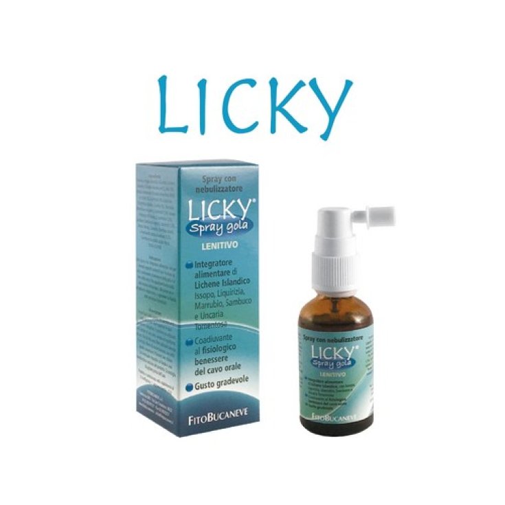 Fitobucaneve Licky Spray Adulti Gola Integratore Alimentare Senza Glutine 30ml