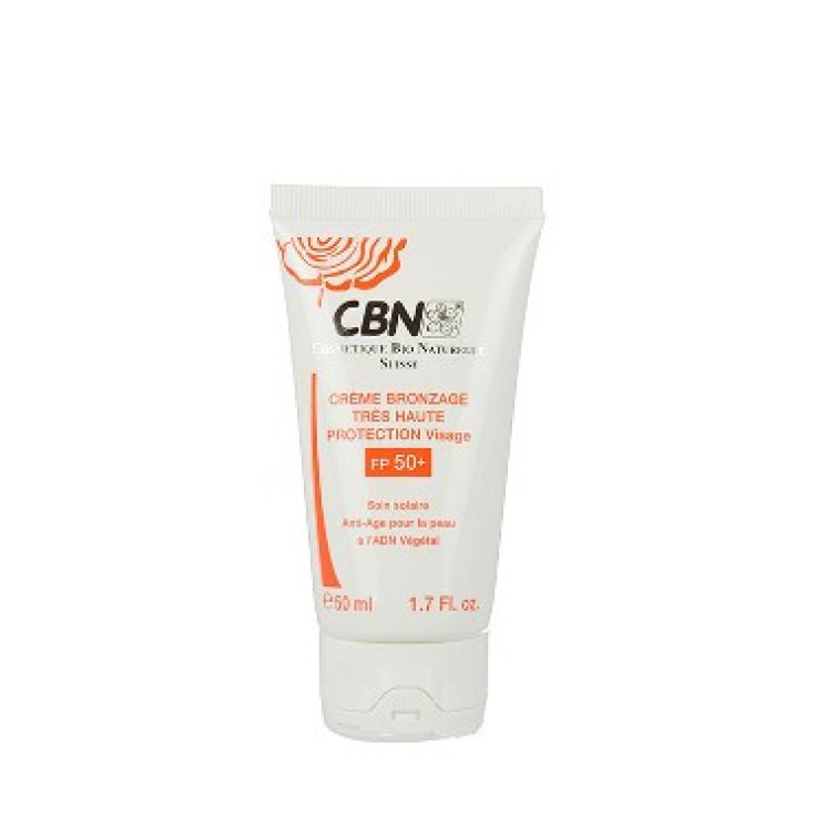 CBN Cr&egrave;me Bronzage Tr&egrave;s Haute Protection Visage FP50+ 50ml