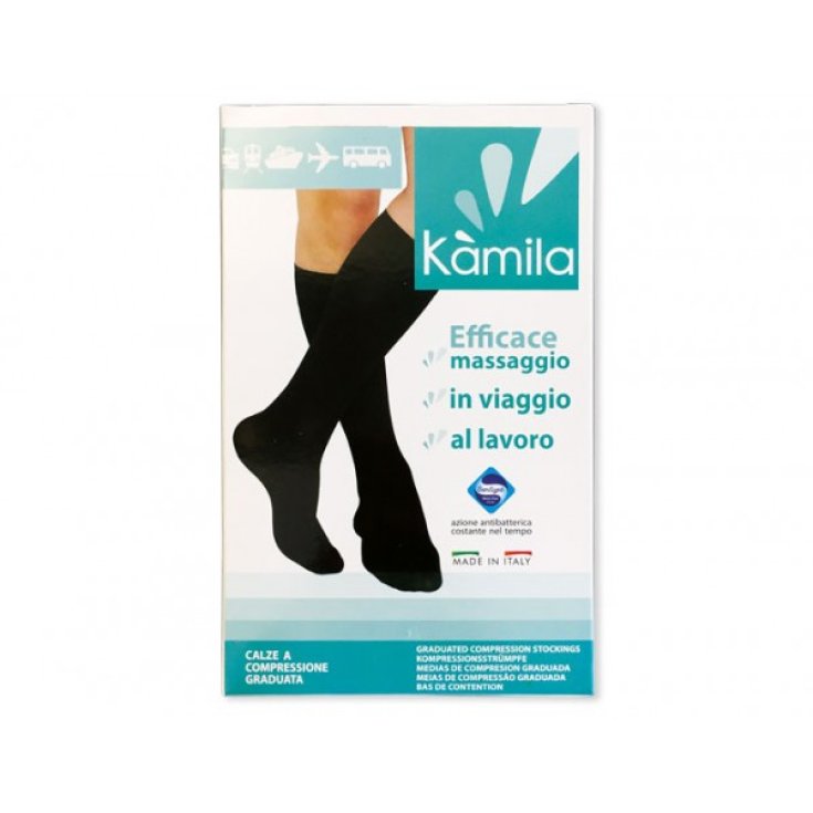 K&agrave;mila Cotton 18 Gambaletto Unisex Taglia S Colore Nero