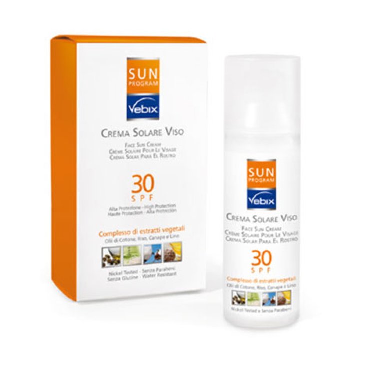 Vebix Sun Program Crema Solare Viso Spf30 50ml