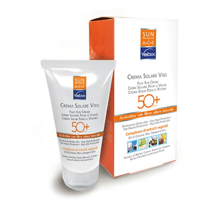 Vebix Sun Program Crema Solare Viso Spf50+