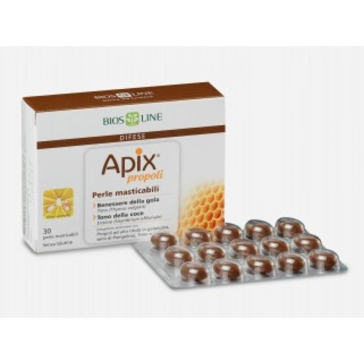 Bios Line Apix Propoli Integratore Alimentare 30 Perle Masticabili