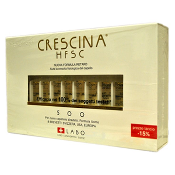 Labo Crescina HFSC Nuova Formula Retard 500 Uomo 40 Fiale