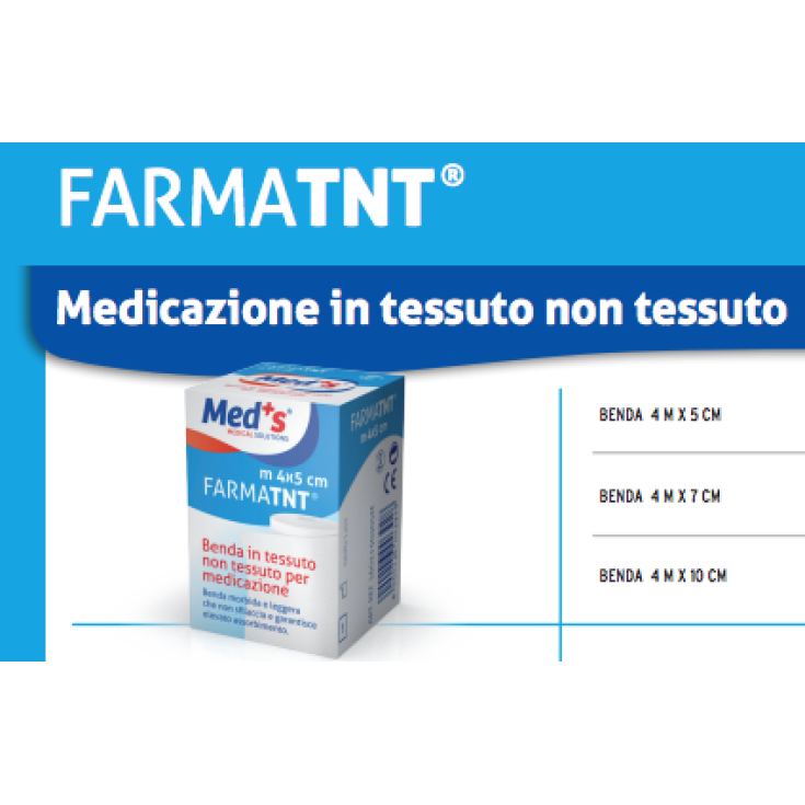Med+s&reg; FarmaTNT&reg; Benda Di Medicazione Misure 400x10cm