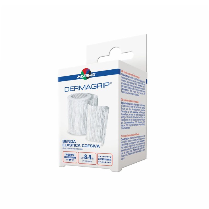 Master-Aid&reg; Dermagrip&reg; Benda Elastica Coesiva 8cm x 20m 1 Benda