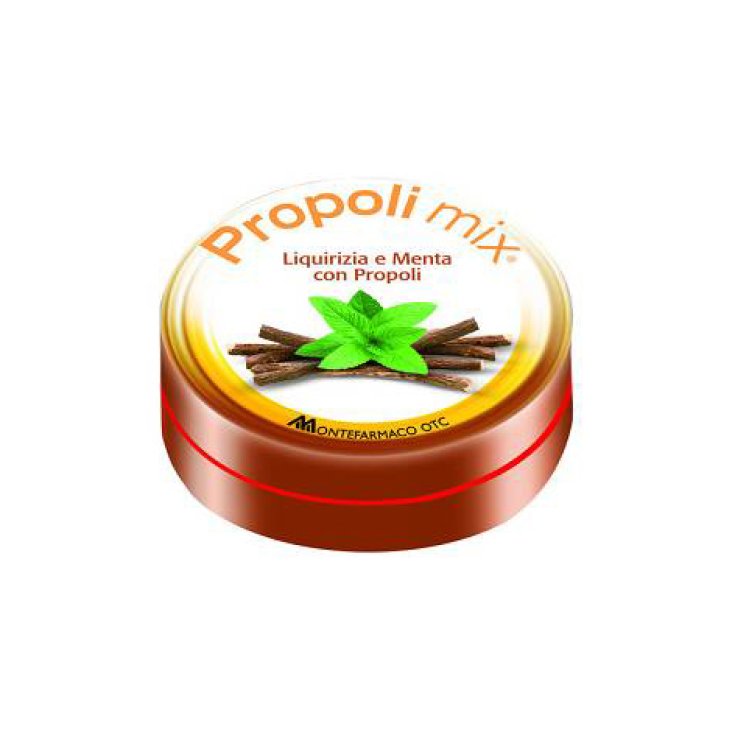 Montefarmaco OTC Propoli Mix Caramelle Liquirizia-Menta Integratore Alimentare 30 Caramelle