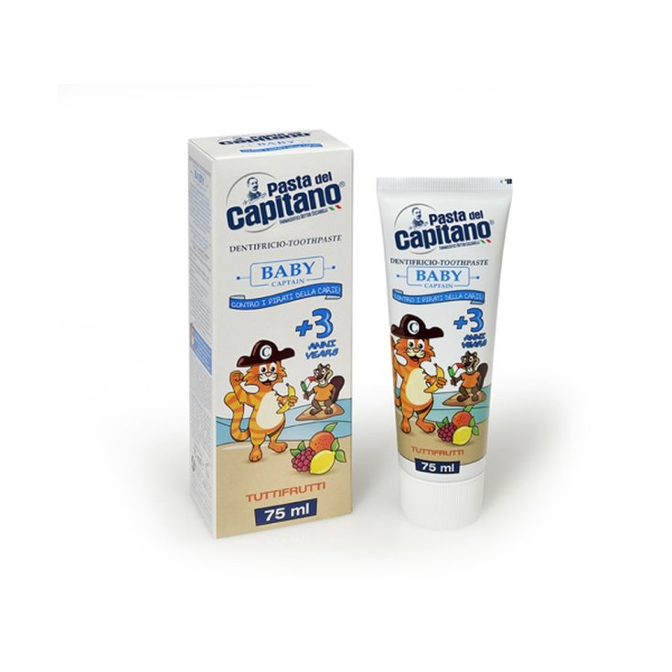 Pasta Del Capitano Dentifricio Baby + 3 Anni Gusto Tuttifrutti 75ml