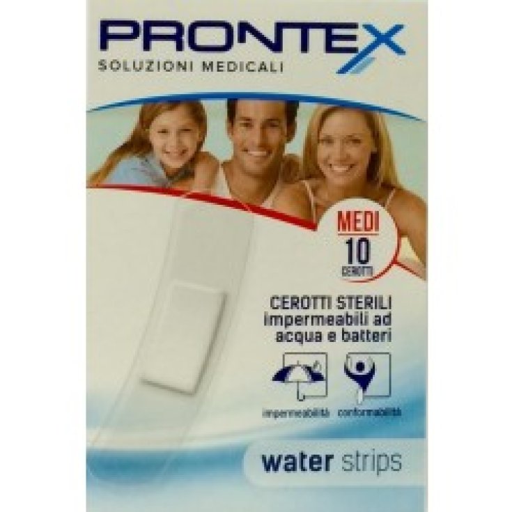 Safety Prontex Water Strips Cerotti Impermeabili 10 Cerotti Medi