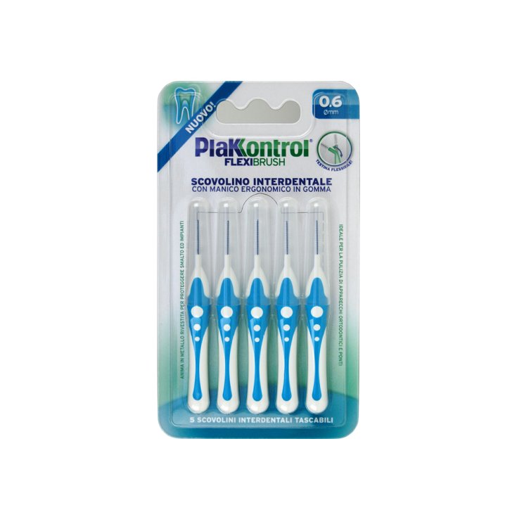 Plakkontrol Flexi Brush Scovolino Flessibile 0,6mm 5 Pezzi