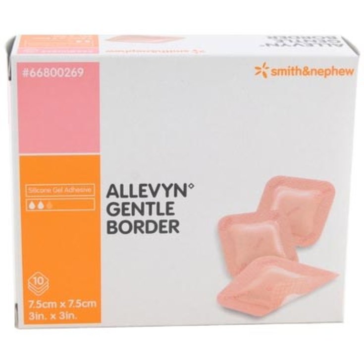 Pharmaidea Allevyn Gentle Border Cerotti 7,5cmx7,5cm 10 Pezzi