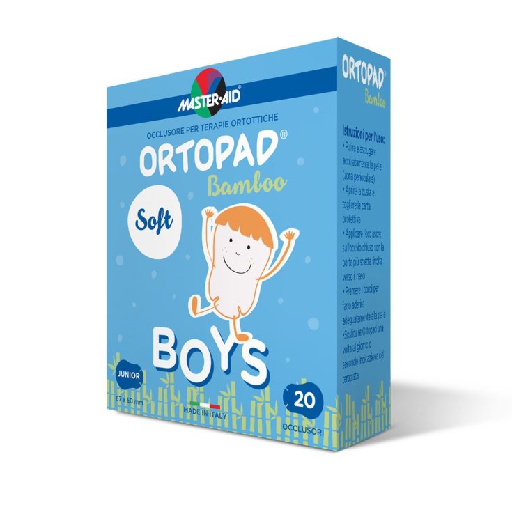 Master-Aid&reg; Ortopad&reg; Soft Boys Occlusore Per Terapie Ortottiche Medium 20 Pezzi