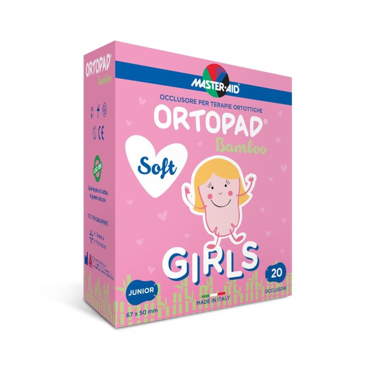 Master-Aid&reg; Ortopad&reg; Soft Girls Occlusore Per Terapie Ortottiche Junior 20 Pezzi