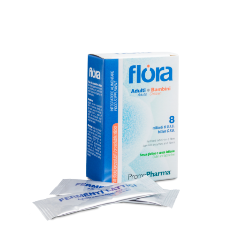 PromoPharma Flora 8 Integratore Alimentare 10 Stick Orosolubili