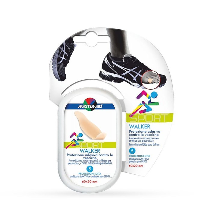 Master-Aid&reg; Sport Walker Protezione Adesiva Contro Le Vesciche 5 Protezioni Dita