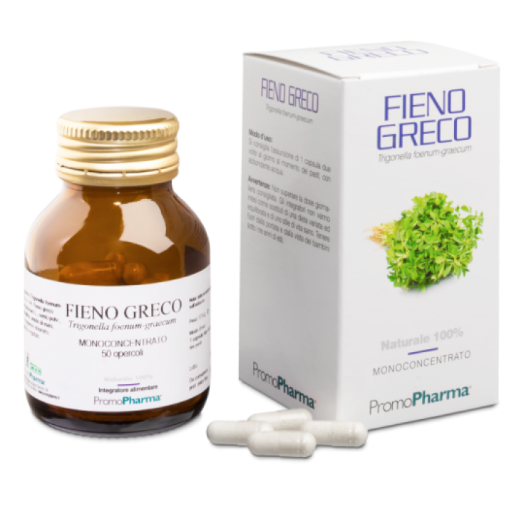 PromoPharma Fieno Greco Monoconcentrato Integratore Alimentare 50 Capsule