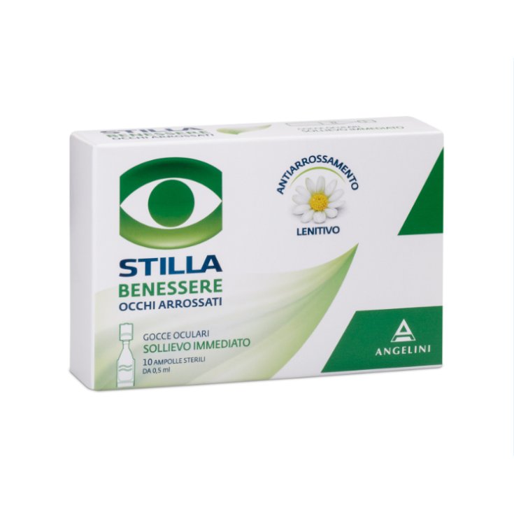 Angelini Stilla Benessere Occhi Arrossati Gocce Oculari 10 Ampolle Sterili