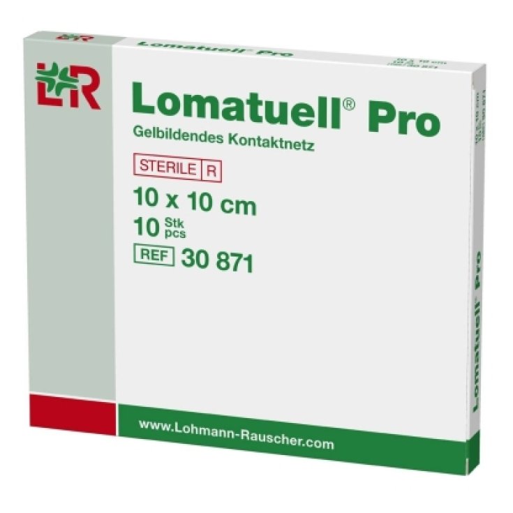 Lohmann & Rauscher Lomatuell Pro Rete Di Contatto Gelificante 10x10cm 10 Pezzi