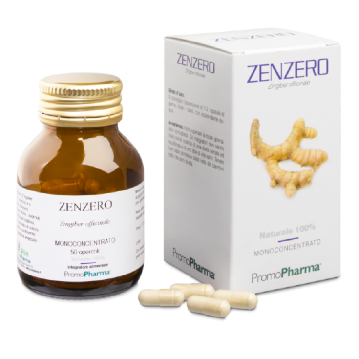 PromoPharma Zenzero Monoconcentrato Integratore Alimentare 50 Capsule