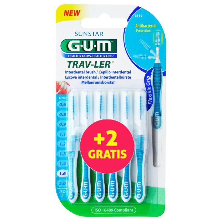 Sunstar Gum Spazzola Interdentale 1,6 Mm Trav-Ler 6 Unit&agrave;