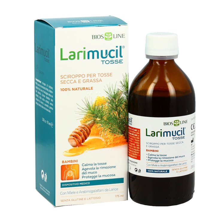 Bios Line Larimucil Tosse Bambini Sciroppo Senza Glutine 175ml