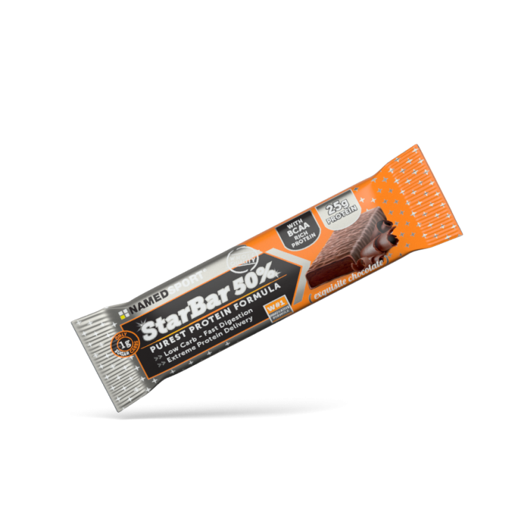Named Sport Starbar 50% Protein Barretta Exquisite Chocolate 50g