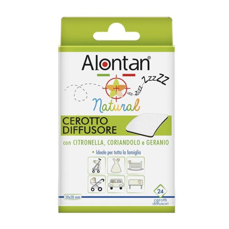 Alontan&reg; Natural Cerotto Diffusore Con Citronella Coriandolo & Geranio 24 Pezzi 38x38mm