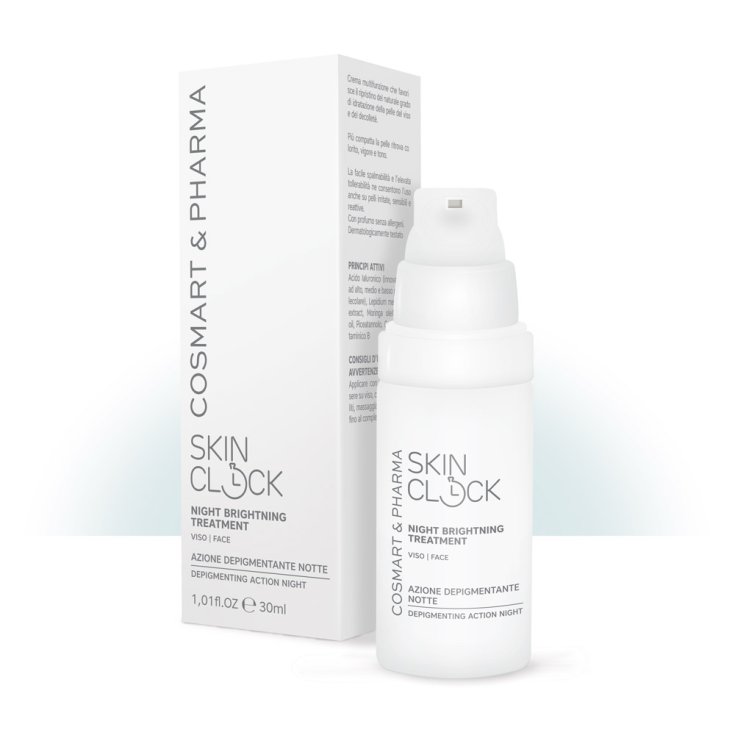 SkinClock Night Brightning Treatment Viso Crema ad Azione Depigmentante 30ml