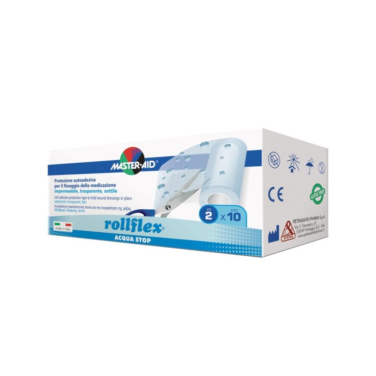 Master-Aid&reg; Rollflex&reg; Acqua-Stop Protezione Autoadesiva m 10 x 10 cm