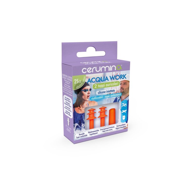 Cerumina&reg; Acqua Work Tappi Auricolari 2 Pezzi