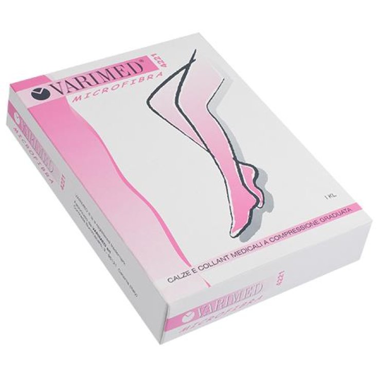 Varimed 4221 Microfibra Calza Autoreggente Colore Daino Taglia 4