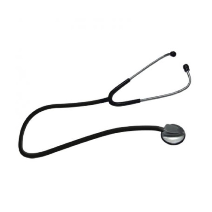 Fonendoscopio Per Adulti - Deluxe Con Testina Piatta Colore Nero